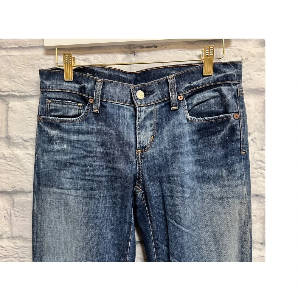 Citizens of Humanity Bootcut Jeans Womens 26 Blue Good Distressed Low Rise Denim